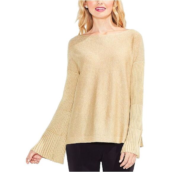 Vince Camuto Metallic Bell Sleeve Sweater - Picture 3 of 3